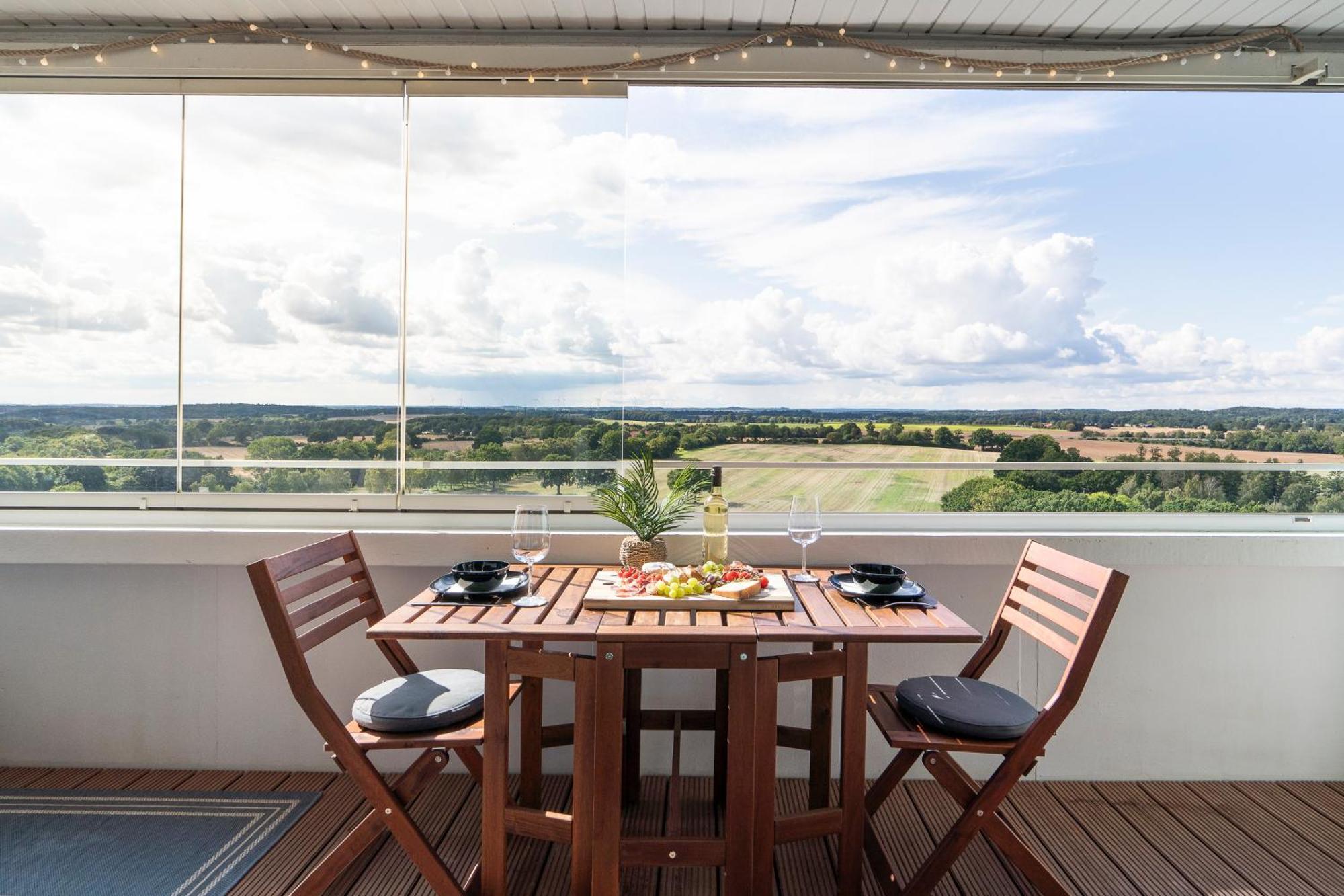 "Penthouse Wolke 12" Mit Unglaublichem Ausblick - Meerblick เซียร์คสดอร์ฟ ภายนอก รูปภาพ